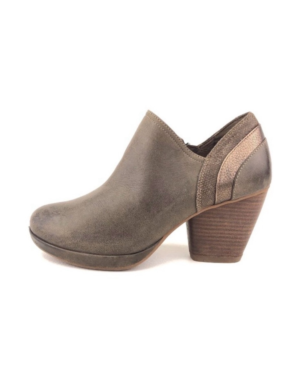 Dansko Marcia Women’s EU 38 US 7.5 - 8.0 Brown Leather Ankle Booties Block Heel